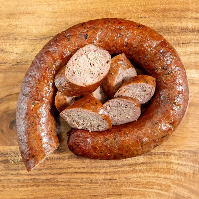 Homemade Texas Sausage.