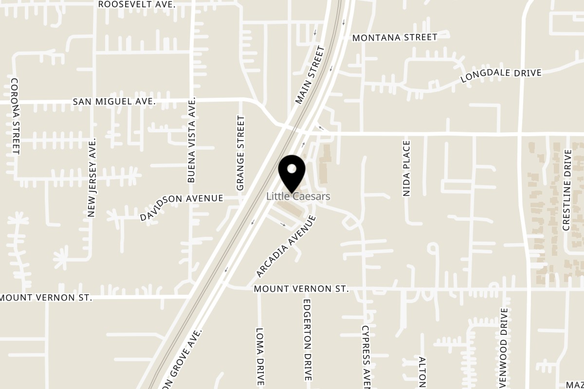Map showing the location of Coops West Texas BBQ on 2625 Lemon Grove Ave in Lemon Grove